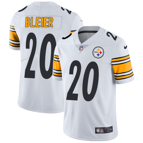 Nike Steelers #20 Rocky Bleier White Men's Stitched NFL Vapor Untouchable Limited Jersey - Click Image to Close